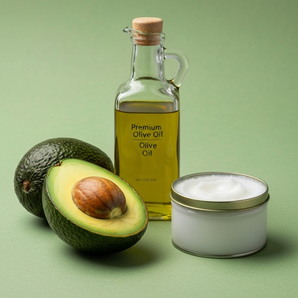 Healthy fats - avocado and olive oil