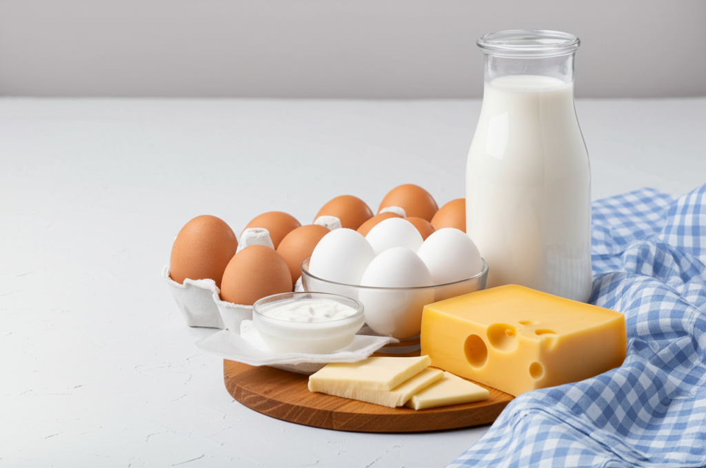 Dairy products and eggs